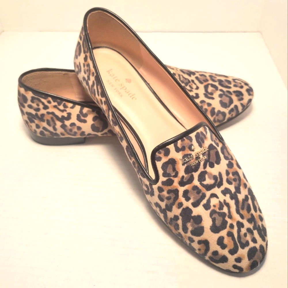 KATE SPADE Claudia Leopard Suede Loafers - Picture 10 of 16